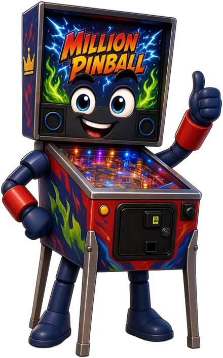 Million Pinball living pinball machine mascot